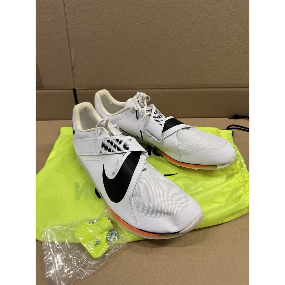 Size 15 - Nike Air Zoom Elite White Total Orange DJ2762-100 Track & Field